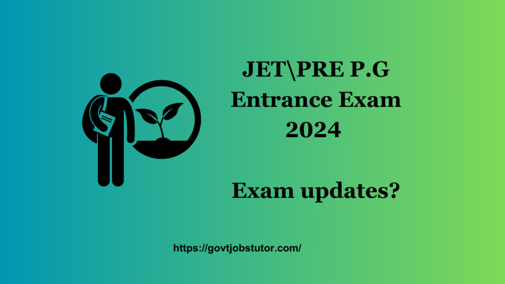 JET 2024 QUIZ I – Step Towards Your Dream Career: JET/Pre-PG/Ph.D. Entrance Exam 2024